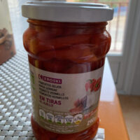 Red Peppers in Strips ajillo