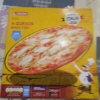 Pizza 4 Cheese masa fina