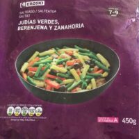 Salteado judias Green, berenjena and Carrots