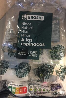 Nidos Pasta las esponacas Nidos Pasta las esponacas