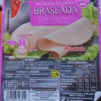 Pechuga from Pavo braseada finas lonchas
