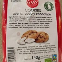 Cookies Oat, Coconut and Chocolate Toki Eco