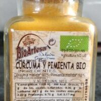 Cúrcuma and pimienta Bio