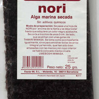 Seaweed Nori deshidratadas in láminas
