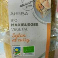 Bio Maxi Burger vegetal, seitán Curry