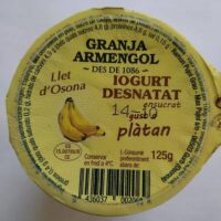 Yogurt Desnatat Plàtan