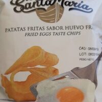 Santa María Potato Chips Flavor huevo