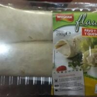 Flautas tortita from Trigo with Fiambre from Pavo and pollo and queso