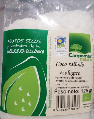 Coco rallado Ecological Coco rallado Ecological