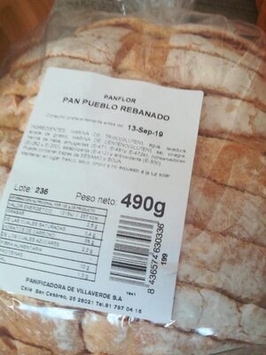 Pan pueblo rebanado Pan pueblo rebanado