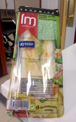 Sandwich LM. Salad del mar with Pineapple Sandwich LM. Salad del mar with Pineapple