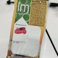Sándwich tortilla and york