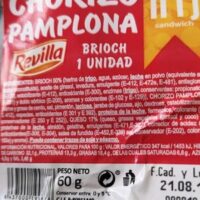 Chorizo Pamplona Brioch