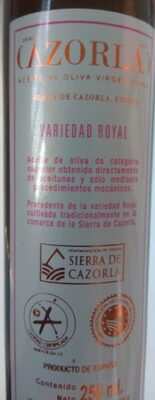 Extra Virgin Olive Oil (variedad royal) Extra Virgin Olive Oil (variedad royal)