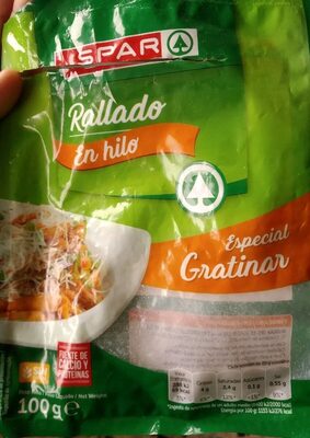 Cheese rallado in hilo para gratinar Cheese rallado in hilo para gratinar