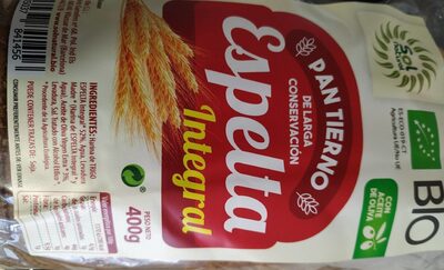Pan tierno Spelt Wheat Bio Pan tierno Spelt Wheat Bio