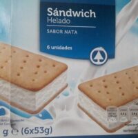 Sándwich Helado Flavor nata