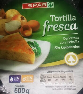 Tortilla Fresh with Onion Tortilla Fresh with Onion