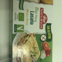 Bio placas from Lasaña from Maiz and arroz
