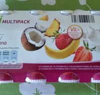 L. Casei Multipack Coco-Piña and Strawberry-Plátano