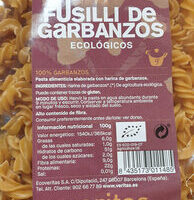 Fusilli from Garbanzos Ecologicals