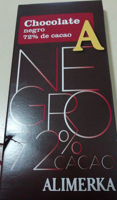 Black Chocolate 72% alimerka Black Chocolate 72% alimerka