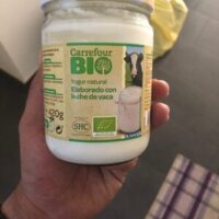 Yogurt Natural elaborado with Leche Cow