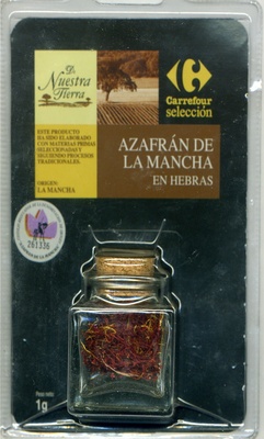 Azafrán in hebras Origin La Mancha Azafrán in hebras Origin La Mancha