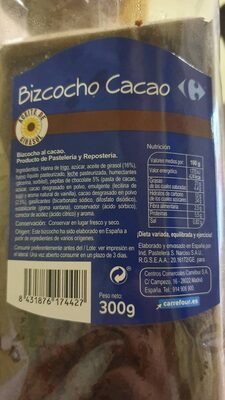 Bizcocho Cocoa Bizcocho Cocoa