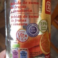 Bebida from zumo from Fruits and Carrots