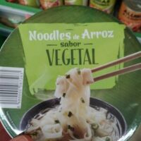 Noodles from Rice. Flavor vegetal