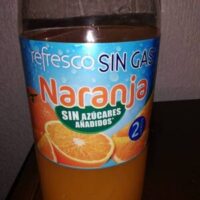 Refresco without gas naranja