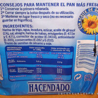 Rebanada gruesa 18 rebanadas hacendado
