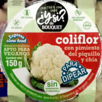 Coliflor with Pepper Piquillo and chía