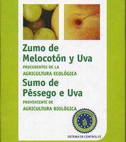 Peach and Grape Juice Ecological "Carrefour Bio"