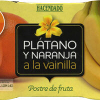 Dessert from Fruit Bananas and naranja