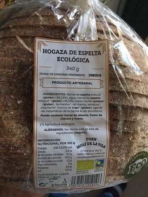 Hogaza Spelt Wheat ecológica Hogaza Spelt Wheat ecológica