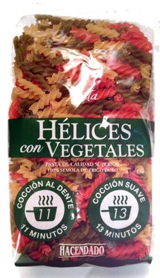 Hélices with Vegetales Hélices with Vegetales