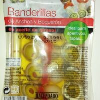 Banderillas from Anchovy and boquerones in ceite from Sunflower