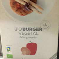 Bio Burger Vegetables Setas with Peppers