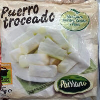 Puerro troceado