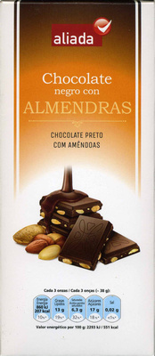 Black Chocolate with Almonds Black Chocolate with Almonds