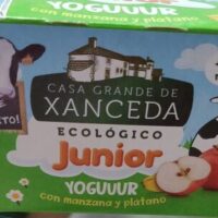 Yogurt with Apple and Bananas from Producción ecológica