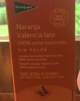 Zumo from Orange valencia late exprimido without pulpa