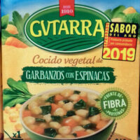 Cooked Vegetable from Garbanzos with Spinach