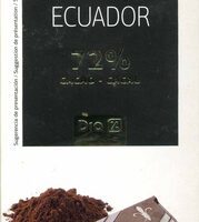 Tableta from Black Chocolate 72% Cocoa Origin Ecuador