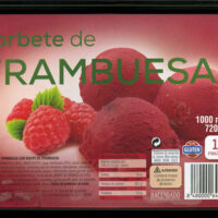 Sorbete from Raspberry "Hacendado"