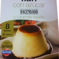 Flan with Sugar and Caramel Liquido