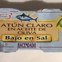 Atun claro in Olives Oil bGarlic sal