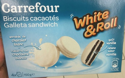 Biscuits Cocoatés White & Roll Biscuits Cocoatés White & Roll